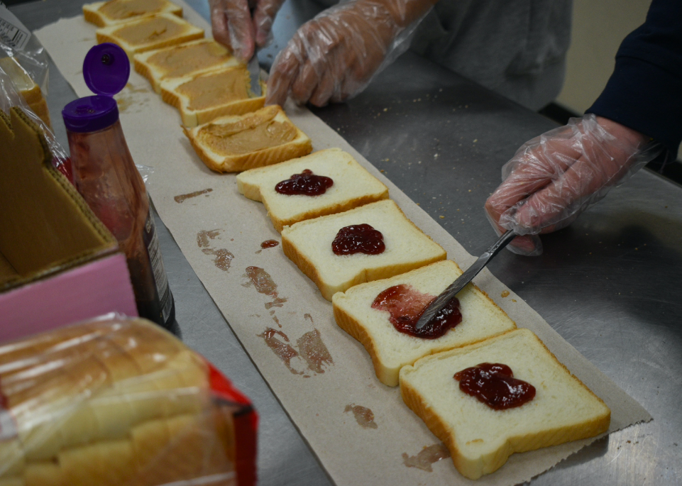 Assembly line showing being made